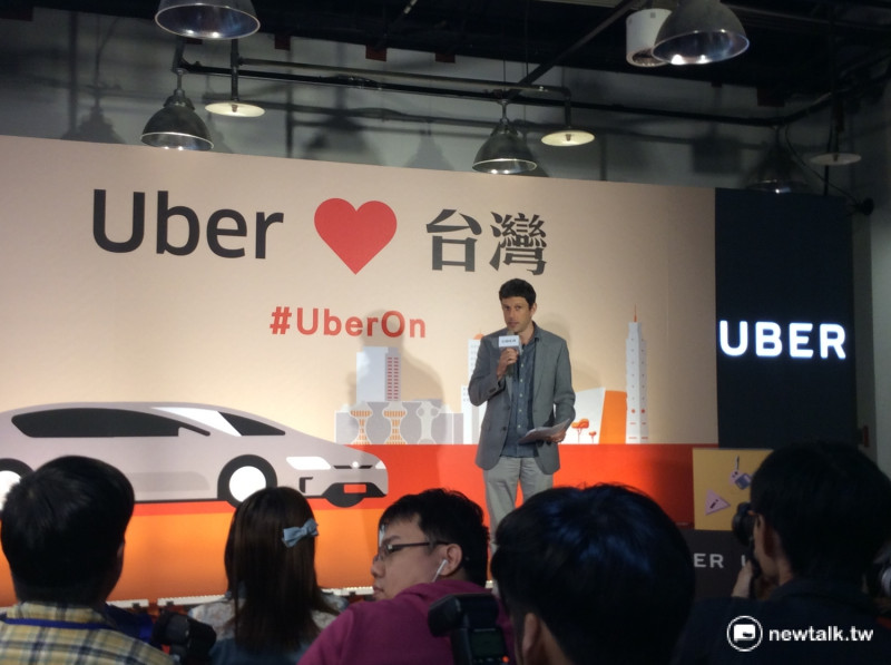 Uber亞洲區總經理Mike Brown表示，當Uber要進入全世界各個國家的市場時，都應該要適應各個國家的法規。   程士華/攝