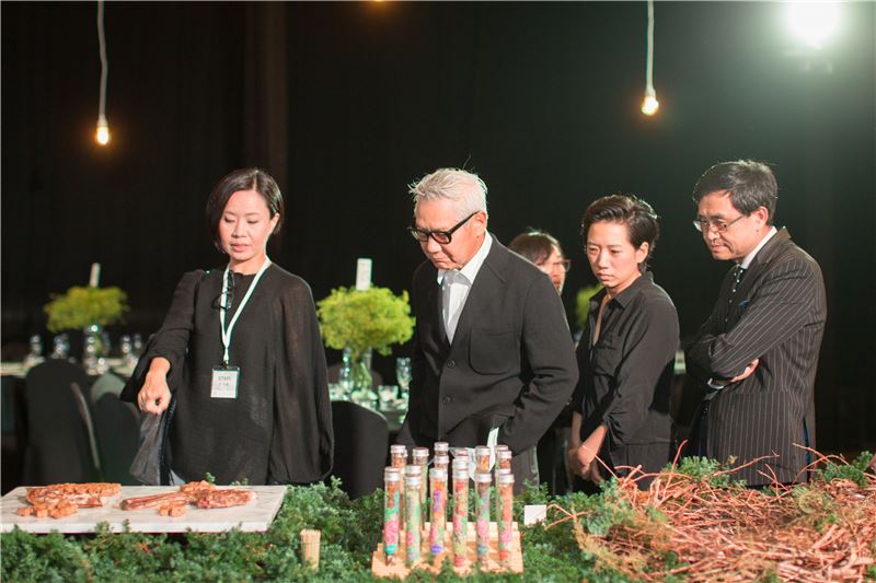 晚宴以「春天的家宴」為主題，以臺灣特色食材呈現，體驗食材背後的在地故事及精神。   圖：翻攝自文化部