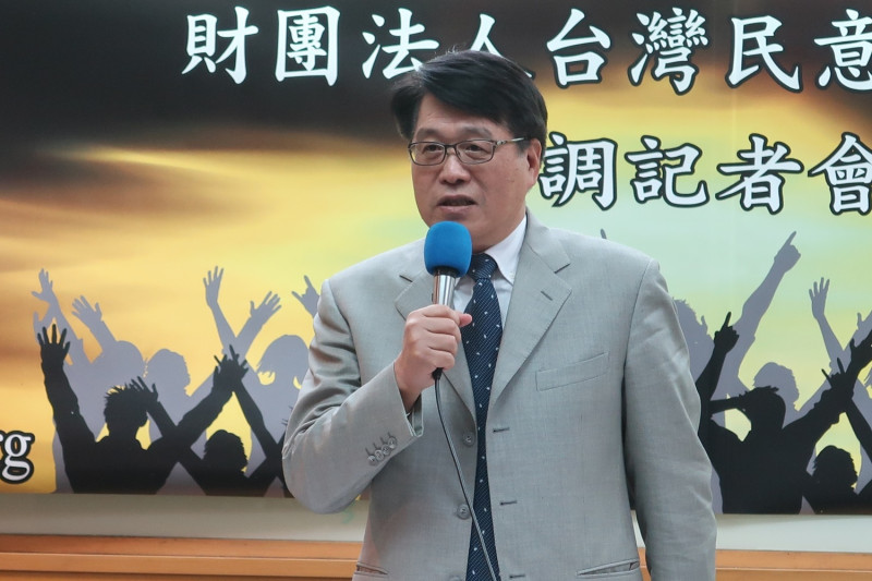 台灣民意基金會董事長游盈隆。 圖：林朝億/攝（資料照片）