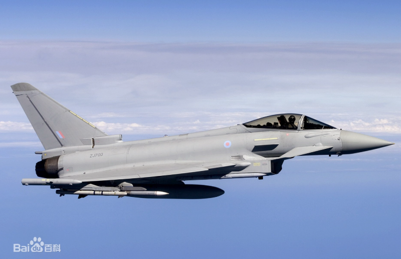 颱風戰鬥機 ( Eurofighter Typhoon ) 。   圖：翻攝自百度百科