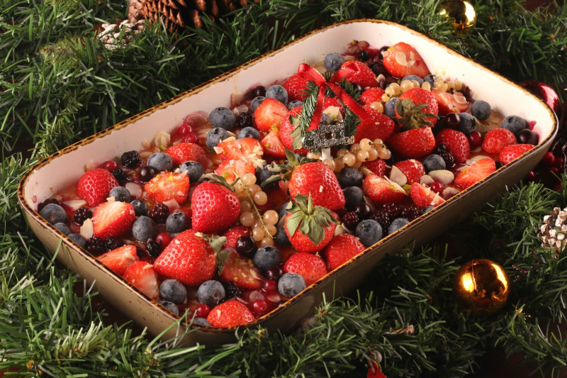 星饗道國際自助餐2022聖誕特別菜單「蔓越莓紅薯莎拉」。星享道酒店/提供