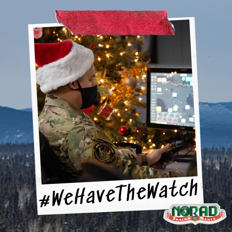 「北美防空司令部」( NORAD )展示如何用雷達追蹤聖誕老人。   圖:翻攝自臉書 NORADTracksSanta