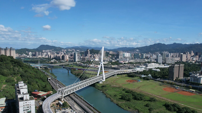 安心橋空拍照。   圖：新北市捷運局提供