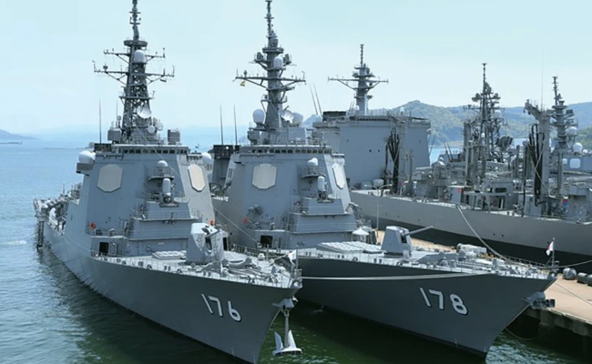 日本規劃建造兩艘最新型配備神盾系統的導彈驅逐艦，將使其擁有的美製神盾驅逐艦群在規模和性能上都穩居亞洲第一。   圖 : 翻攝自環球網