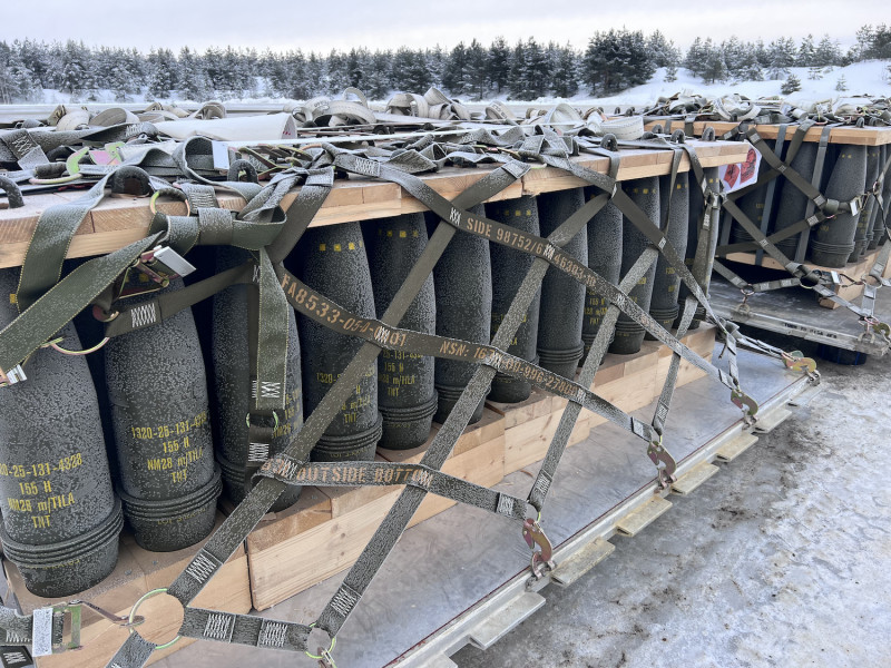 挪威宣布交付10,000枚砲彈給烏軍，可用於 M109 自走砲上。   圖：翻攝自挪威軍方推特