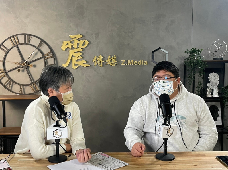 蔡易餘今（5日）在《震傳媒》接受資深媒體人黃光芹網路節目《新聞不芹菜》專訪。   圖：《新聞不芹菜》提供