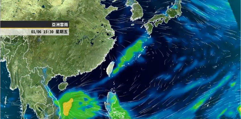 今晚起至明日東北季風增強或大陸冷氣團南下，北部及東北部天氣較冷，北部低溫達13度。   圖：翻攝自天氣風險公司臉書