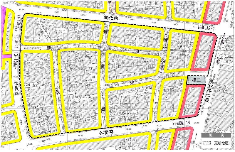 劃定新北市永和區頂溪站西側更新地區。   圖：新北市城鄉局提供