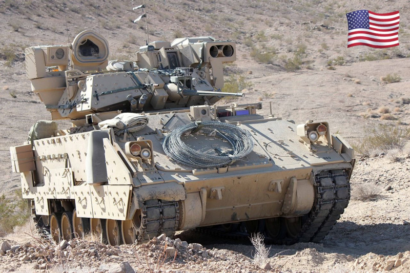 美國要提供基輔布萊德雷步兵戰車（Bradley Infantry Fighting Vehicles）。   圖：翻攝自推特