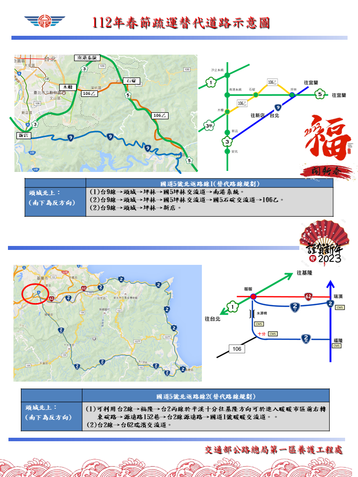 第一區養護工程處建議南下返鄉的用路人可以在國道車多時選擇台61線做為替代道路。   圖：交通部公路總局提供