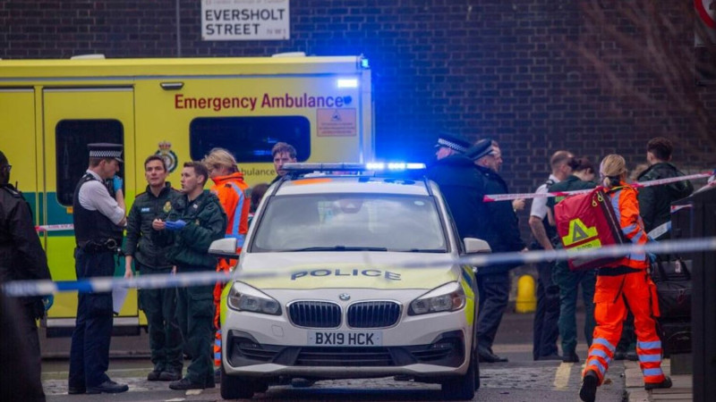 倫敦一間教堂附近發生槍擊案造成6人受傷，其中一名7歲女童有生命危險   圖片來源/news.sky.com