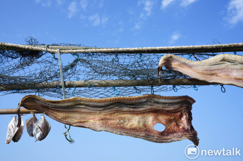 東莒冬季有不少海魚洄游至此，冬季冷冽乾燥的北風非常適合曬魚乾。   圖：張良一/攝