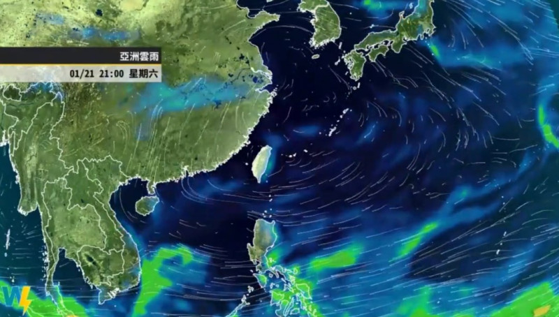 《天氣風險》表示，春節連假期間北東部地區降雨機率較高不過仍有好天氣的空檔；中南部地區相對穩定許多。   圖：取自《天氣風險》臉書