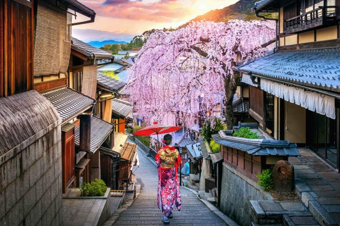 原PO拿日本京都及台灣台南來做旅遊比較，認為一樣的價格在京都玩，感受上大勝在台南。   示意圖／翻攝自Shutterstock