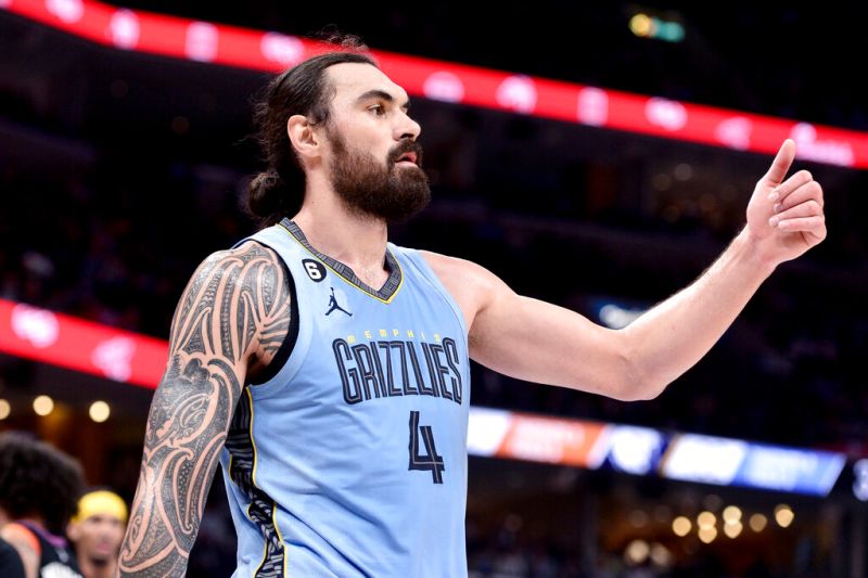 灰熊中鋒Steven Adams。   圖／美聯社／達志影像