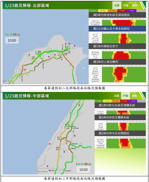 初二路況預報(1)   圖：高公局/提供