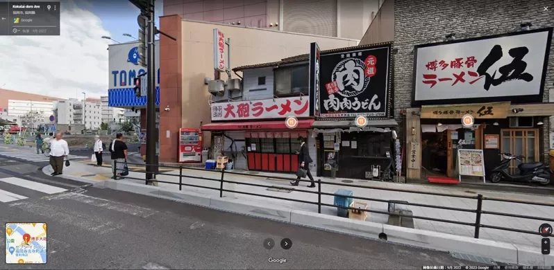 台灣旅客引發爭議的日本九州福岡的「博多大砲拉麵（博多大砲ラーメン）」。   圖:翻攝自google地圖