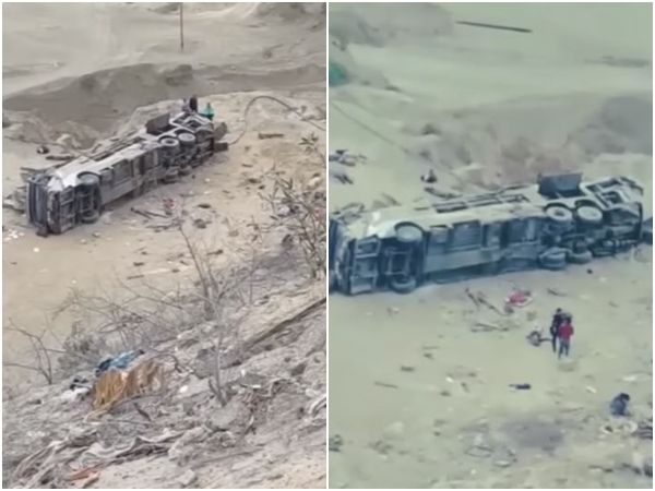 秘魯一輛載有60人的巴士墜落懸崖，至少24死   圖片來源/翻攝自La República - LR+ 