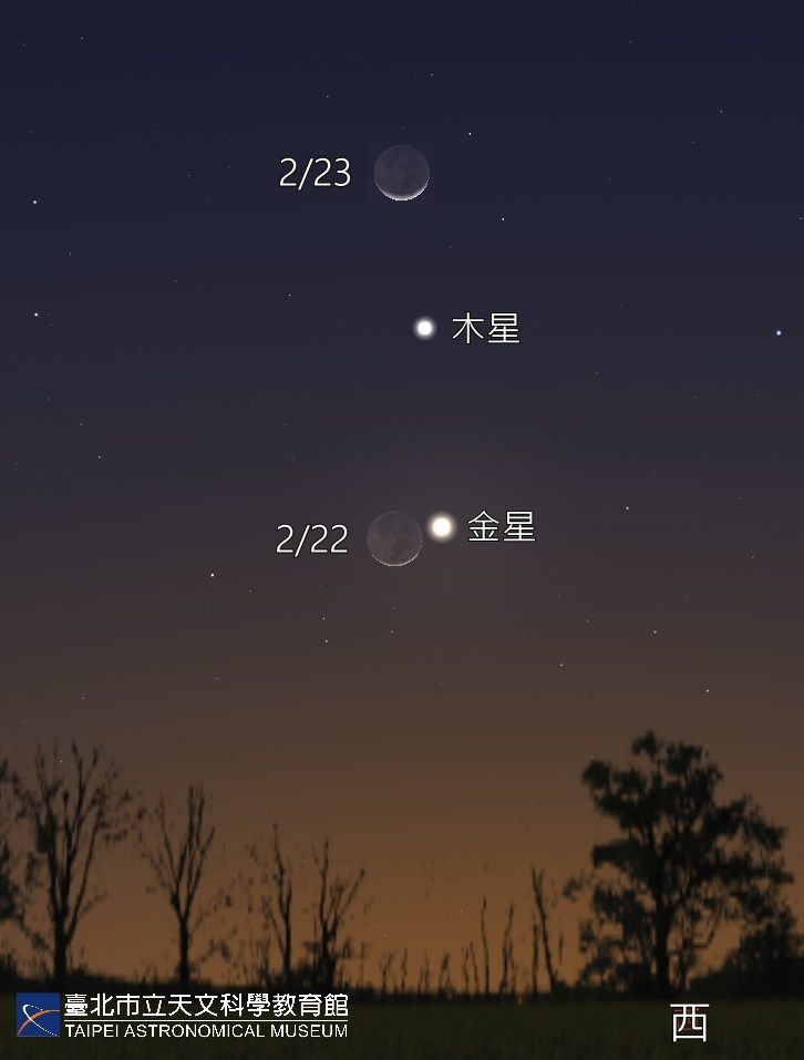 隨著氣溫逐漸回溫，二月的夜空更加精彩。   圖：台北市立天文館／提供