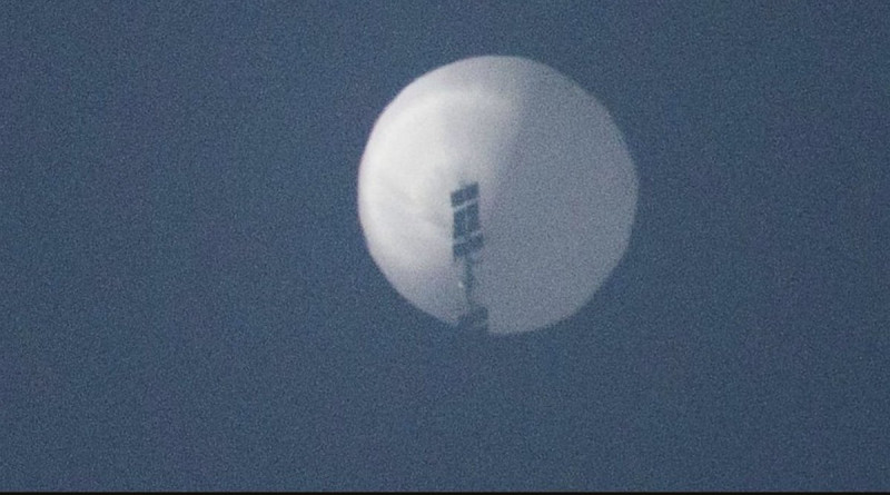 中國間諜氣球近日出現在美國北部領空。   圖：擷取自推特@RobSchneider