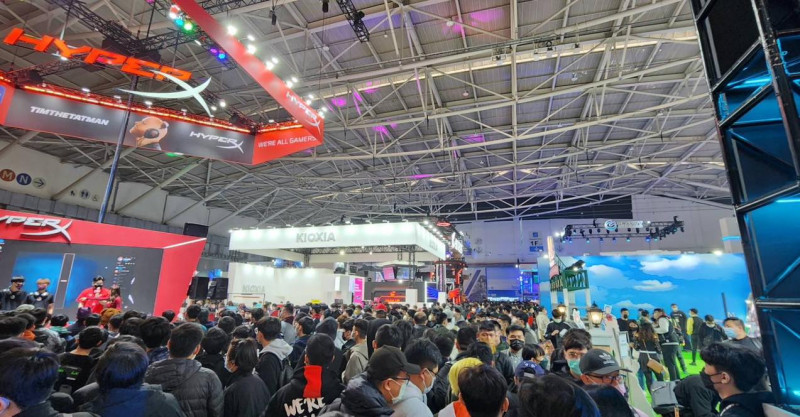 2023台北國際電玩展首日人潮爆滿 圖：主辦單位/提供