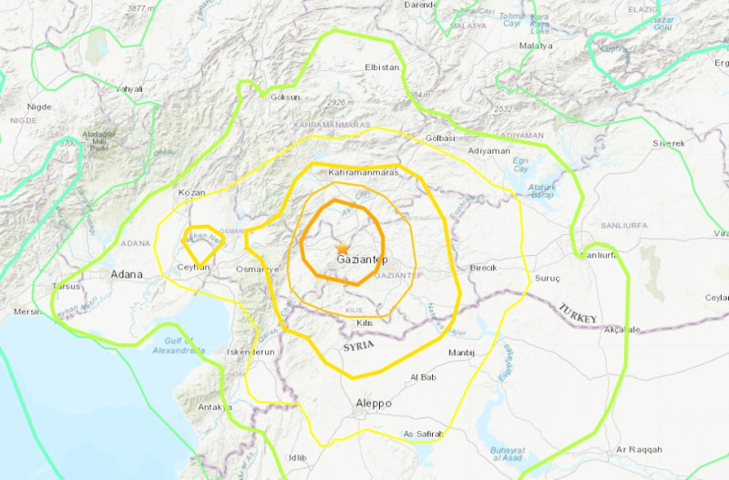 中央氣象局地震測報中心則表示，根據 DYFI回報震度最大達9級(MMI)。   圖：翻攝自中央氣象局臉書