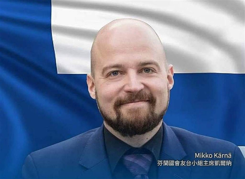 芬蘭國會友台小組主席凱爾納（Mikko Kärnä）5日率領芬蘭國會友台小組訪台。   圖：總統府提供