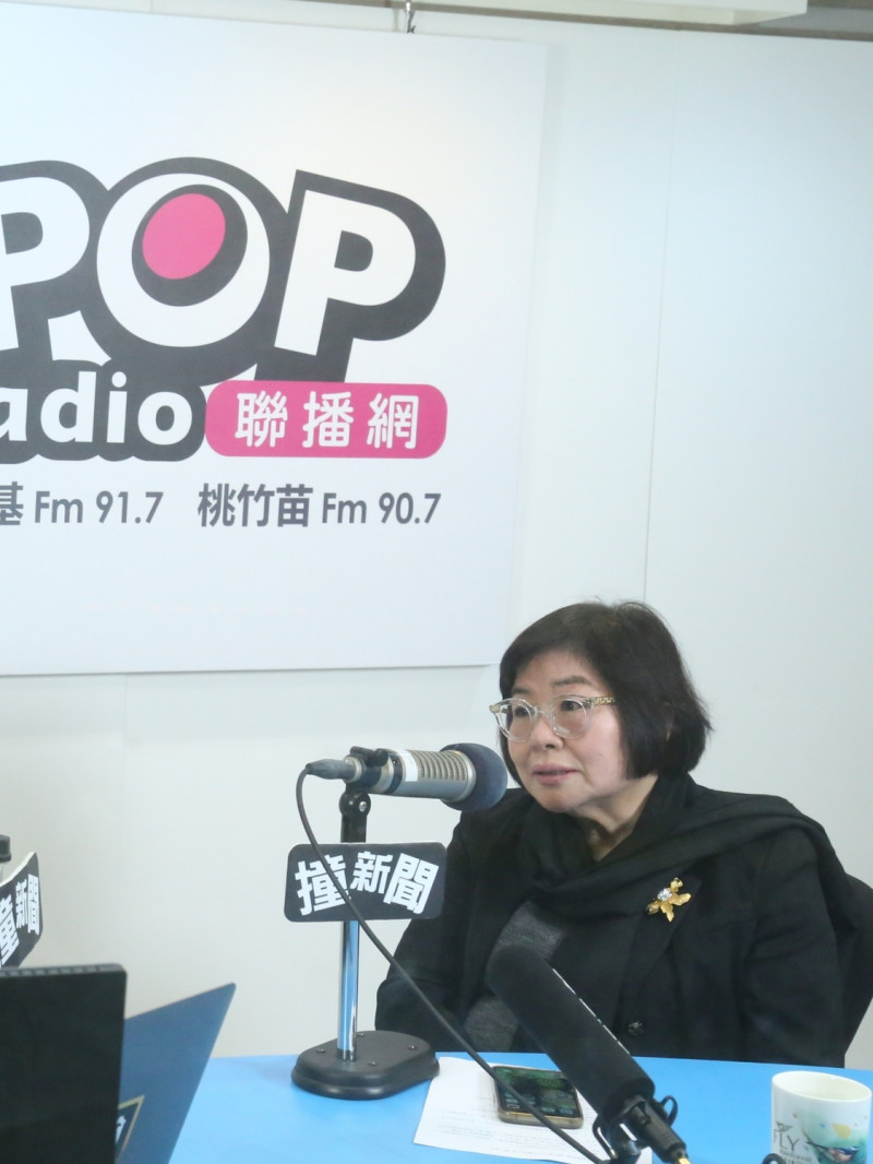 國民黨台北市黨部主委黃呂錦茹接受《POP撞新聞》專訪。   圖：POP radio 《POP撞新聞》製作單位 ／ 提供