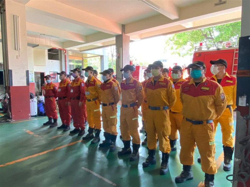 彰化縣消防局目前消防局有44位特搜員，可依消防署實際需求做調整。   圖：彰化縣政府提供