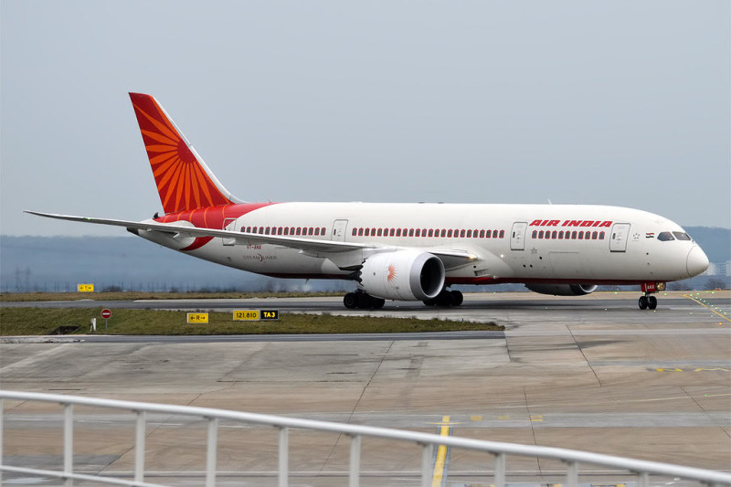 印度航空公司 ( Air India )將在未來10年內，獲得500多架新飛機，使印度的航空業2050年有望成為世界第三大航空業。   圖: 翻攝自 @I_m_michael_asr 推特 