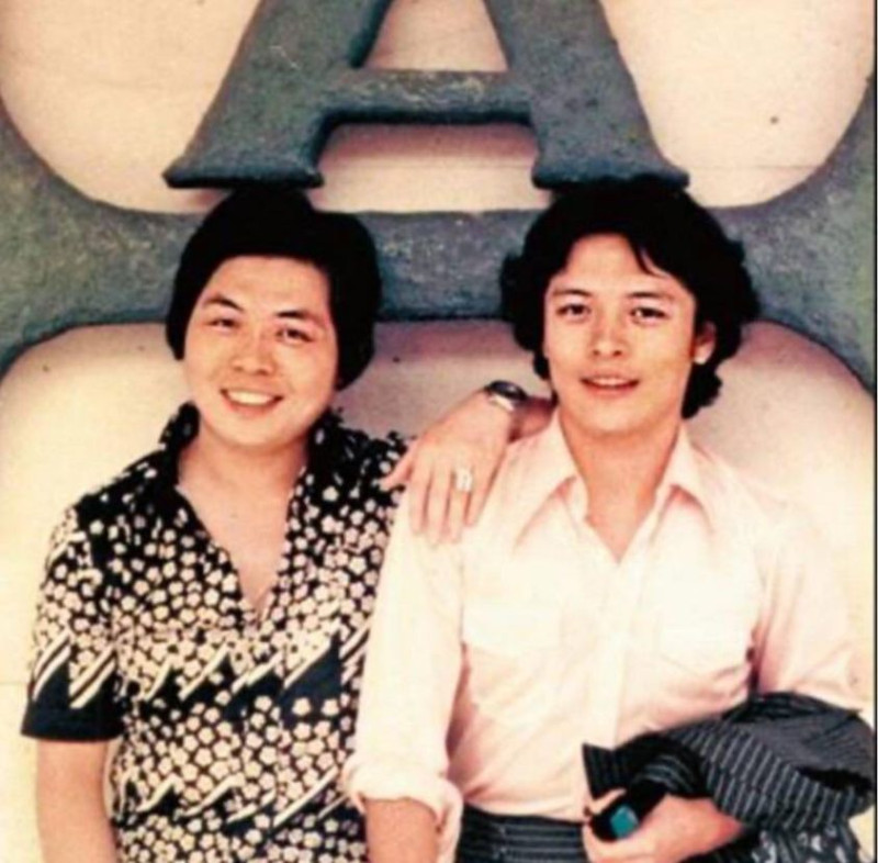 70年代巨星劉文正(右)驚傳病逝，經紀人夏玉順(左)證實死訊。   圖：取自狄志為臉書