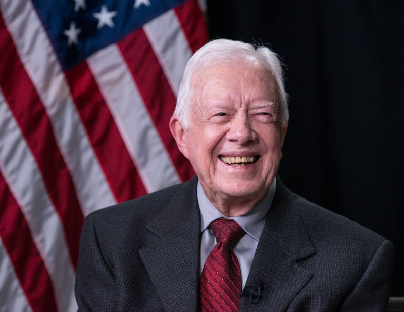 美國前總統卡特逝於2024年12月29日，享嵩壽100歲。   圖片來源:President Jimmy Carter