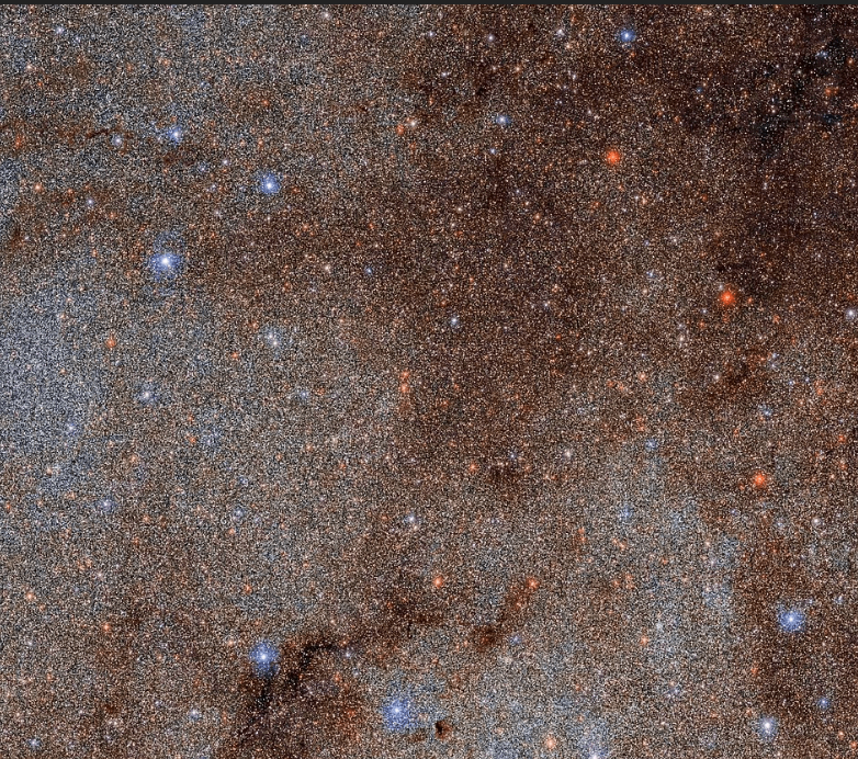 天文學家發佈了包含33億多顆恒星的銀河系「巨大」星圖。   圖:翻攝自南方都市報