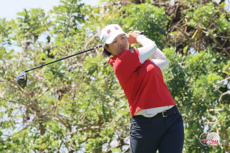 張雅淳第一回合打出70桿(-2)，暫並列第三。   圖／TLPGA提供