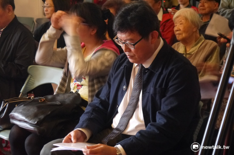 立法委員姚文智出席二二八國家紀念館「傾聽台灣音樂會」。   圖：鍾孟軒/攝