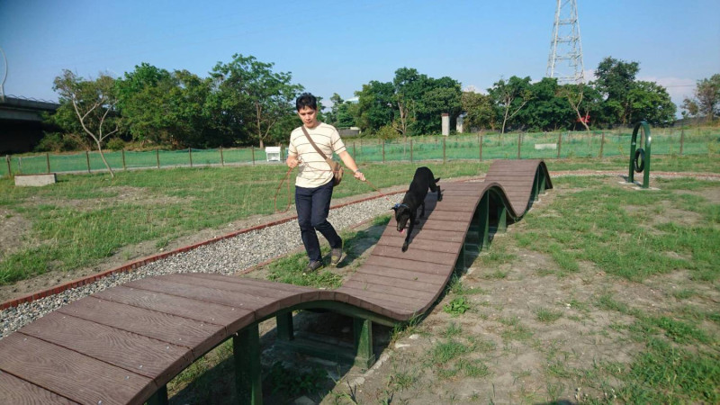 飼主將能透過與寵物一起遊玩，增進感情還能獲得足夠運動量。   圖：屏東縣政府提供