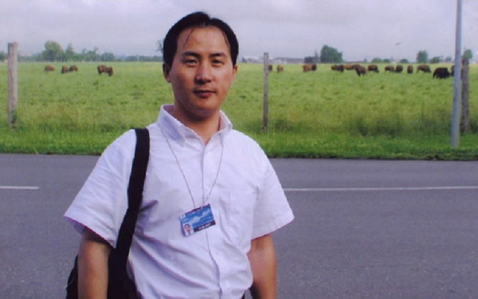 李和平是中國在2015年7月9日前後大規模逮捕的上百名維權律師、民間維權人士之一。   圖：翻攝李和平推特