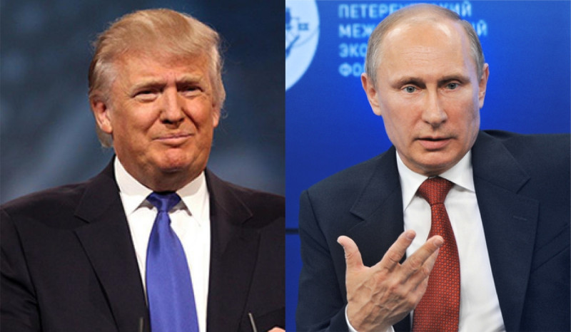 美國總統川普與俄羅斯總統普熱線，可望在今年七月會晤。   圖：新頭殼合成照