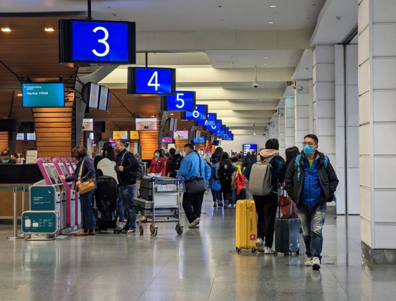 隨著國境解封，桃機的旅運量也不斷攀升。   圖：桃園機場公司／提供