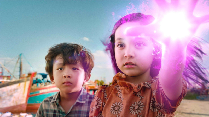 越南科幻電影《來自星星的少女》，描繪失親男孩與外星女孩的深刻情誼，打造一部蘊含溫情和冒險趣味之作。   圖：新北市文化局提供