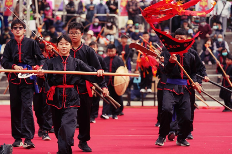 西螺七崁武術文教基金會將陣頭融入地方獨有的武術文化。   圖：高雄市觀光局/提供