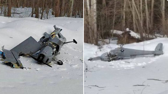 烏克蘭無人機UJ-22近日在俄羅斯被擊落。   圖:翻攝自@NOELreports