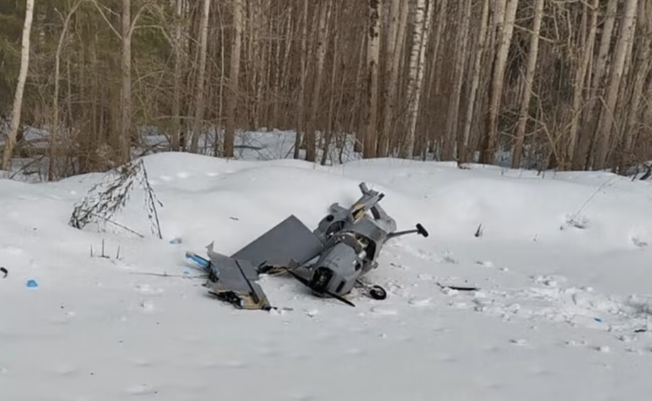 被俄軍擊落的烏軍無人機。   圖 : 翻攝自3號國際站