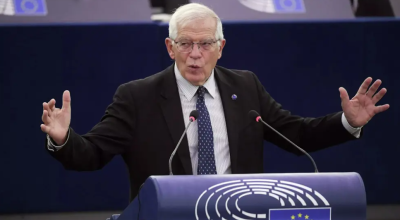 歐盟外長波瑞爾（Josep Borrell）說，歐盟 27 國在 25 日的外長會議上將評估和重新校準對中國的戰略，而盧沙野的言論將是外長們討論的問題之一。    圖：翻攝自騰訊網