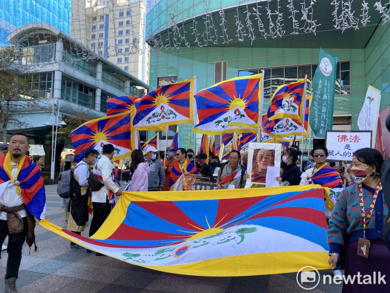 西藏抗暴日遊行今登場。   圖：周煊惠 / 攝