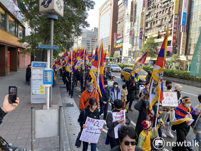 310西藏抗暴日64週年大遊行。   圖：周煊惠 / 攝