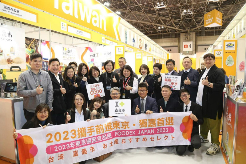 嘉義市長黃敏惠率產業嘉義隊前進東京，參加「2023東京食品展」。   圖：嘉義市政府/提供