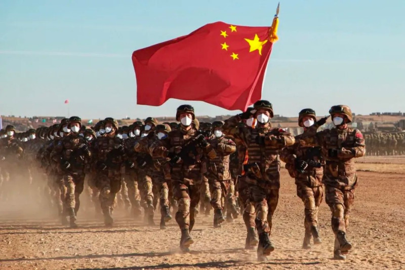 中國解放軍。   圖：翻攝自中媒迷彩虎