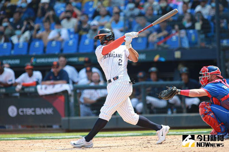 2023WBC經典賽荷蘭隊游擊手Xander Bogaerts。   圖／記者葉政勳攝 , 2023.03.08