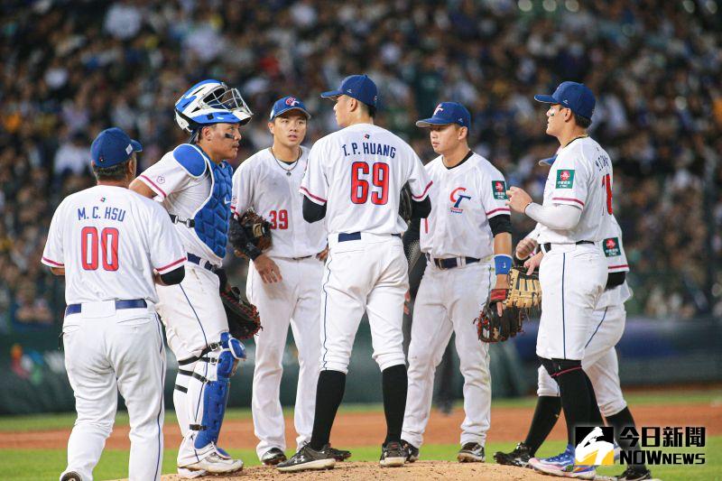 WBC經典賽中華隊投手黃子鵬繳出2.2局失一分。   圖：葉政勳/攝 （2023.03.11）